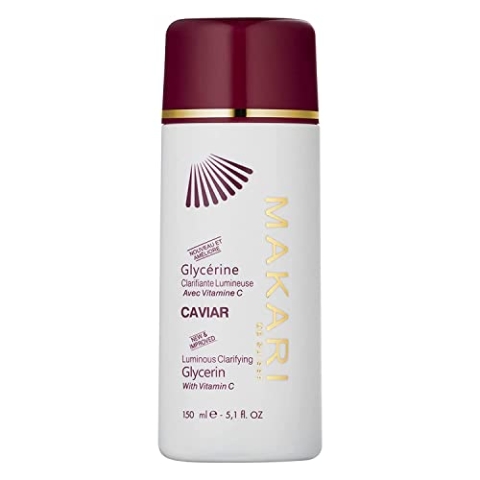 Makari Classic Kaviarhaut Aufhellung Glycerin 5.1 fl.oz - Aufhellende und feuchtigkeitsspendende Gel-Creme für Körper - Tägliche Anti-Aging-Behandlung für dunkle Markierungen, Akne-Narben & Falten