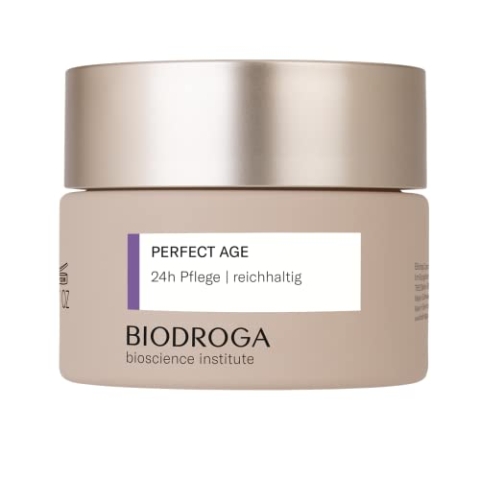 Biodroga straffende Anti Aging Hautpflege 24h Pflege reichhaltig 50 ml – Skincare Feuchtigkeitscreme Antifalten Gesichtspflege Vegan Perfect Age Bioscience Institut