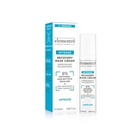 Elementre Recovery Mask Cream - 8% Panthenol, Shea Butter, Squalane Recovery mask cream 50ml