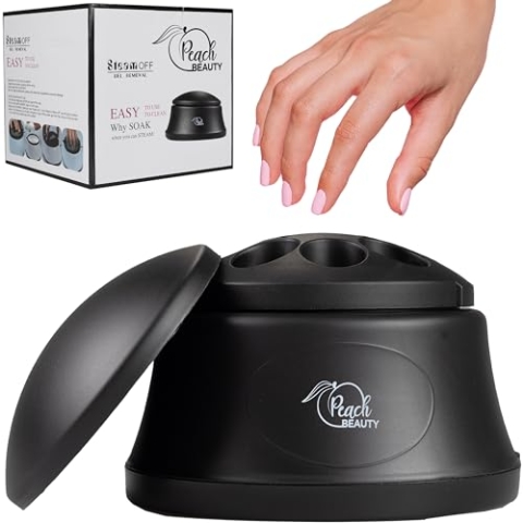 Peach Beauty® Dampfentfernungs Gelentferner | Elektrischer UV-Nageldampfer | UV-Nageldampfer Nagelpflege für Haus oder Salon | Nagellackentferner Maschine