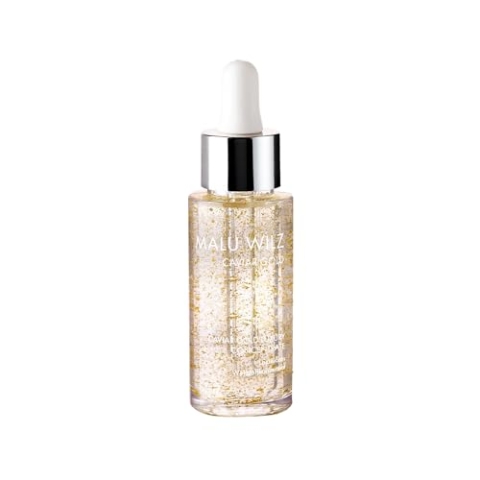 Malu Wilz Caviar Gold Luxury Concentrate 30ml I Anti Falten Serum gegen trockene Haut I Feuchtigkeitspflege mit Kaviar Extrakt & Goldpartikeln für straffe Haut