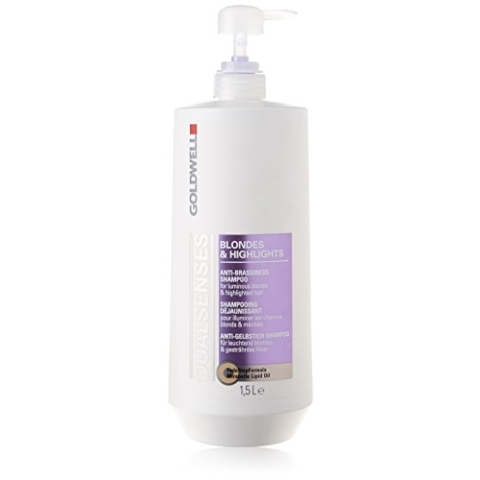 Goldwell Dualsenses Blondes und Highlights Anti-Gelbstich Shampoo, 1er Pack, (1x 1500 ml)