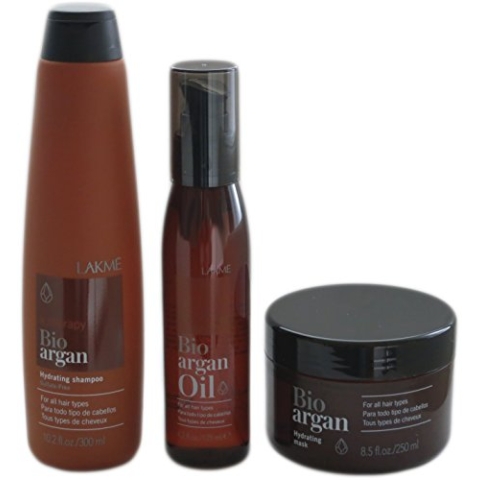 Lakme K.Therapy Bio-argan 3er Set 300 ml Shampoo, 250 ml Haarkur & gratis 125 ml Haaröl