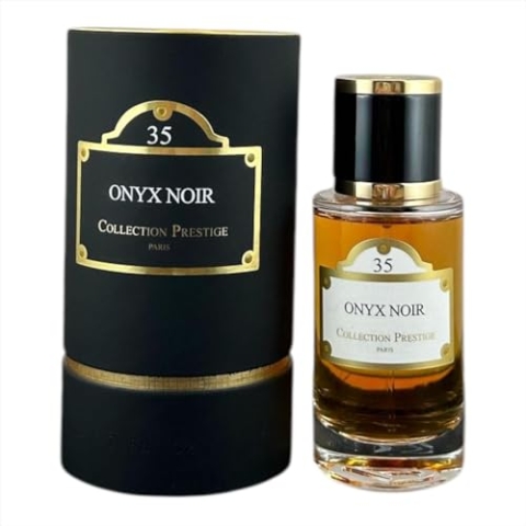 Onyx Noir Collection Prestige 35, Luxus-Parfüm aus Paris, Eleganter Flakon mit Goldakzenten