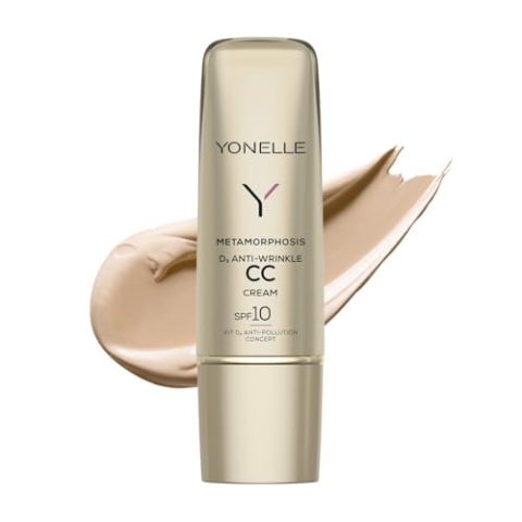 YONELLE METAMORPHOSIS CC Cream LSF10 - Getönte Tagescreme - Gesichtscreme Damen - Anti Aging Gesichtspflege - Anti Falten Creme Gesicht - Faltencreme - Tinted Moisturizer 50ml