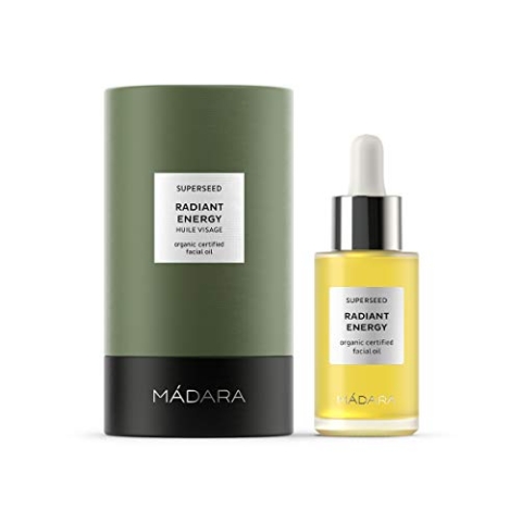 MADARA Organic Skin Care Superseed Radiant Energy Beauty Oil – 30ml | Revitalizing Blend of 9 Dry Oils for Glowing, Hydrated Skin