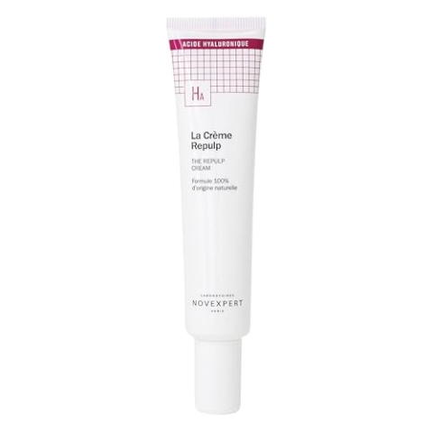 NOVEXPERT Aufpolsternde Creme mit Hyaluronsäure, 40ml Anti-Aging Pflege mit Sofort-Effekt