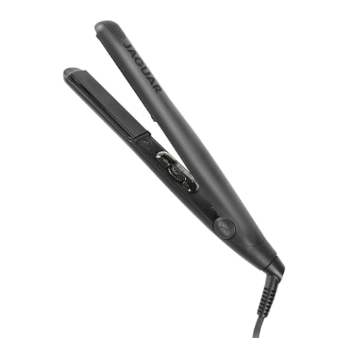 JAGUAR Glätteisen ST600 Black | Profi Haarglätter mit stufenloser Temperatureinstellung | Inkl. abgerundeten & federgelagerten Heizplatten für schonendes Glätten & Locken