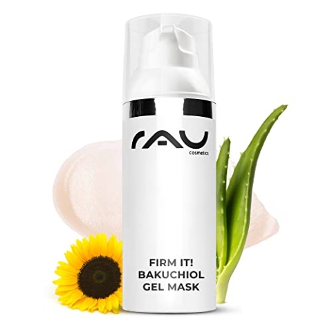 Rau Cosmetics Bakuchiol Maske Gesicht für unreine Haut,reife haut, trockene Haut - Vegane Hautpflege - Gesichtsmaske gege Pickel, Mitesser, Unreinheiten mit Aloe Vera, Carotin & Vitamin E für Glow