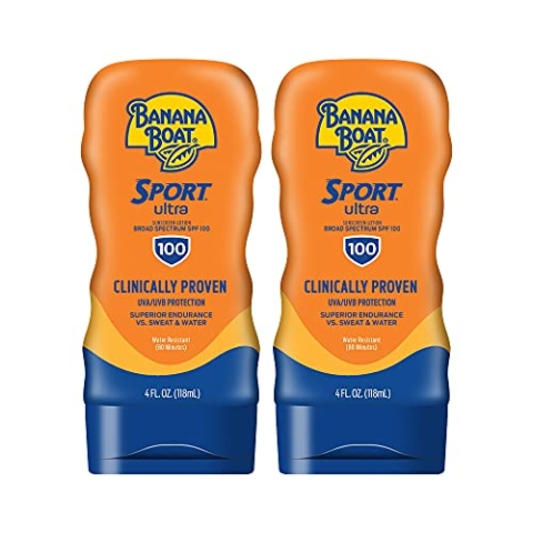 Banana Boat Sport Performance Sunblock Lotion SPF 100, 4-Unce Bottles (2 Stück) by Banana Boat