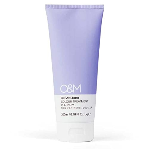 O&M CLEAN.tone Platinum (200ml) – Tönende Haarkur für hellblondes bis sehr hellblondes Haar – Farbkorrektur & Pflege gegen Gelbstich – Ohne Sulfate & Silikone – PETA-zertifiziert & Made in Australia