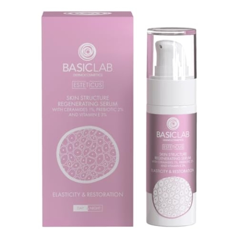 BasicLab Dermocosmetics Regenerierendes und stärkendes Gesichtsserum 30 ml Für Frauen und Männer, Tag und Nacht geeignet Emulgierendes Serum
