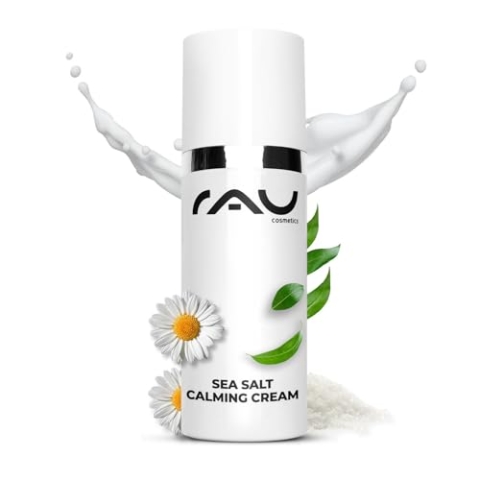 RAU Sea Salt Calming Cream 50 ml - Angenehme Gesichtscreme mit Wertvollem Meersalz und PHA, Creme für Männer und Frauen, Anti Pickel