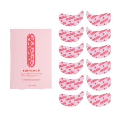Topicals Faded Under Eye Masks - Brightening Eye Masks for Dark Circles and Puffiness - Reduziert Kreise und feine Linien, Ablagerungen und Hydrate (6 Stück)