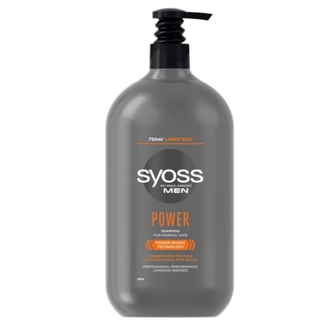 6er Pack - Syoss Men Shampoo - Power - für normales Haar - 750ml