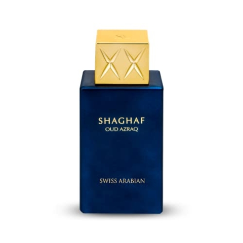 Swiss Arabian Shaghaf Oud Azraq Eau de Parfum Unisex 75ML - Ein luxuriöser goldener Amber-Oud mit Honig, Gewürzen und reichem Leder - Ein Duft von Erfolg und Raffinesse