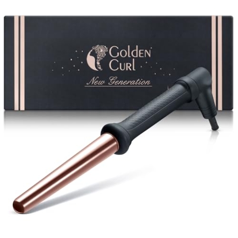 Lockenstab für Beach Waves - 5 Jahre Sorgenfreiheit - Hair Curler Lockeneisen Curling Iron Locken Curler Gerät für kurze und lange Haare (18 mm – 25 mm, Rose Gold)