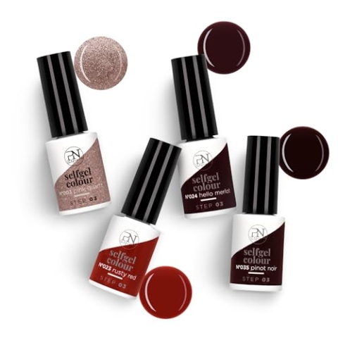 PN Selfcare Gel Nagellack Set – 4 Farben UV Gel Nagellack – Nagellack Set für langanhaltender Glanz – Semi Permanent & tierversuchs frei - Gel Polish Elegance