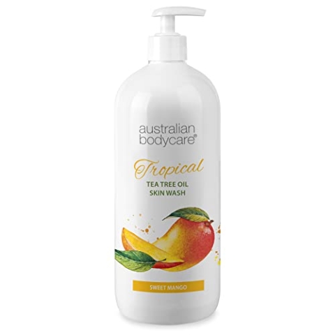 Australian Bodycare Skin Wash Professional 1000 ml | Teebaumöl + Mango Duschgel für den Körper | Macht die Haut weich | Ideal bei unreiner Haut, Pickeln oder vor der Haarentfernung mit Wachs/Rasur