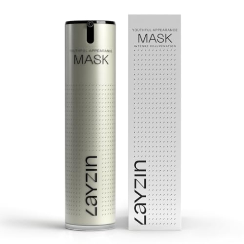 LAYZIN Youthful Appearance Mask | Anti-Aging Gesichtsmaske | Hautverjüngunsmaske mit Hyaluronsäure & patentiertem Peptidkomplex | Straffung, Elastiziät, Feuchtigkeit | Hautpflege für die Nacht | 50 ml