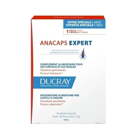 Ducray ANACAPS EXPERT complemento caída reaccional 90 cápsulas