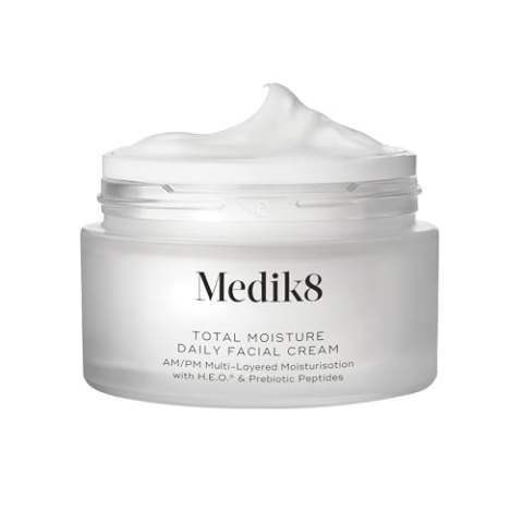 Medik8 Total Moisture Daily Facial Cream - Hyaluronsäure-Feuchtigkeitscreme, Gesichtscreme für Tag und Nacht, klinisch erwiesene sofortige, tiefe und lang anhaltende Feuchtigkeitsversorgung - 50 ml