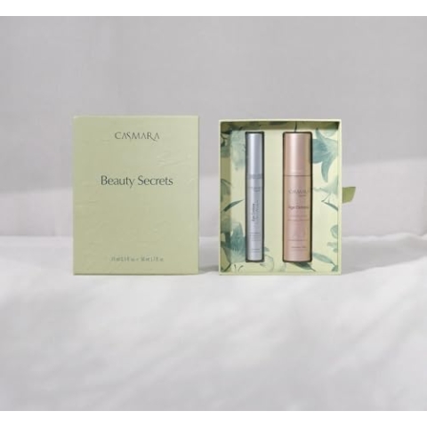 Casmara Beauty Secret Box | Age Defense 50 ml + Augenkonturbeutel und Augenringe 15 ml | ideales Anti-Aging-Gesichts-Set mit natürlichen Inhaltsstoffen