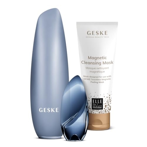 GESKE SmartAppGuided™ Touchless Magnetic Peeling Mask | 5 in 1 + GESKE Magnetic Cleansing Mask | Set inklusive passender Maske | Beauty-Bundle