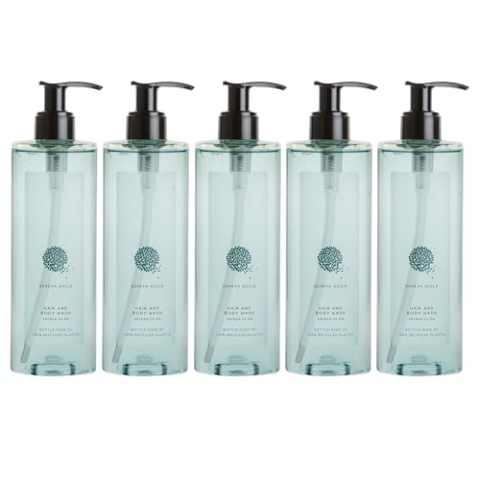 Geneva Guild Hair&Body Wash - Waschgel für Haare und Körper (5x380ml)