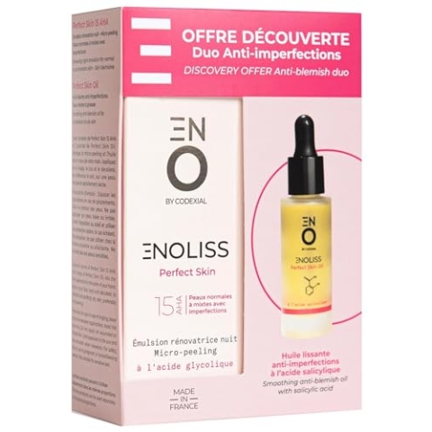 Codexial Enoliss Perfect Skin 15 AHA Erneuernde Emulsion Nacht Micro-Peeling 30 ml + Perfect Skin Oil 20 ml