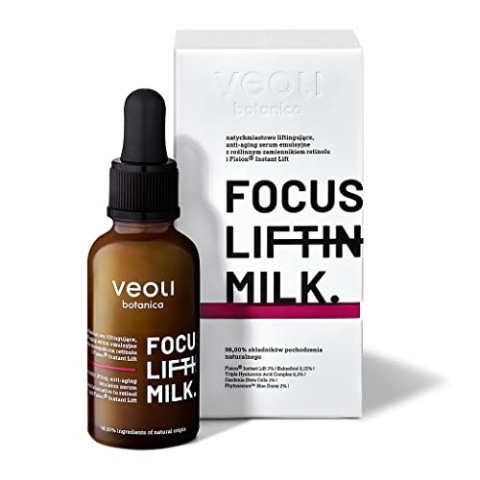 VEOLI BOTANICA Focus Lifting Milk Serum Lifting Emulsion Gesichtsserum mit Bakuchiol 30ml
