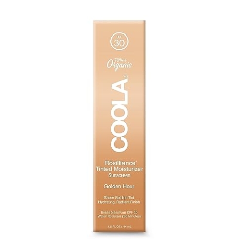COOLA Rōsilliance Mineral BB+ getönter Sonnenschutz SPF 30 Face Moisturiser, Tinted Sunscreen für das Gesicht, Golden Hour, 44 ml