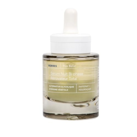 KORRES BLACK PINE Belebendes Nachtserum für reife Haut für das Gesicht, glättet und strafft die Haut, dermatologisch getestet & vegan, 30 ml