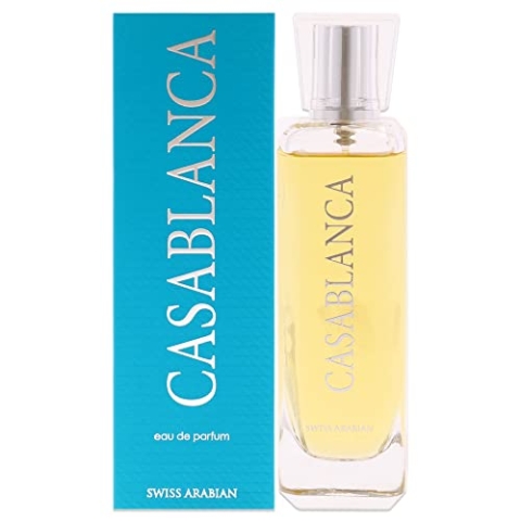 Swiss Arabian Casablanca Eau De Parfum Unisex 100ML – Eine luxuriöse Mischung aus saftigen Früchten, Patchouli und goldenem Amber – Zeitloser und bezaubernder Duft