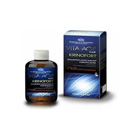 BOTTEGA DI LUNGA VITA Krinofort Anti-Haarausfall-Shampoo, 250 ml, Unisex, Ohne Parfüm, 1er Pack (1 x 250 ml)
