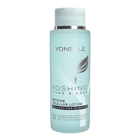 YONELLE Mizellen Reinigungswasser für alle Hauttypen - YOSHINO PURE & CARE - Mizellenwasser mit Betain, Jeju-Blütenessenz und D-Panthenol - Reinigende und Lindernde Wirkung – 400 ml