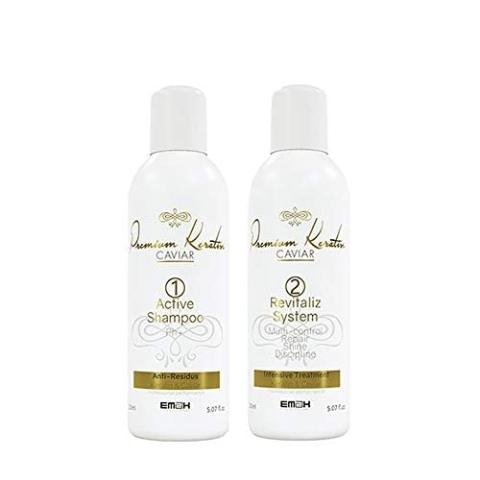 Premium Keratin Caviar Lissage Brésilien (Active Shampoo und Revitaliz System) - 150 ml