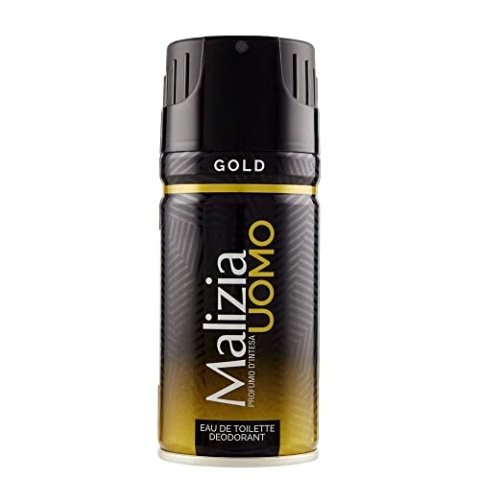 12x MALIZIA UOMO Gold mann deo 150ml deospray deo spray deodorant Edt Parfüm