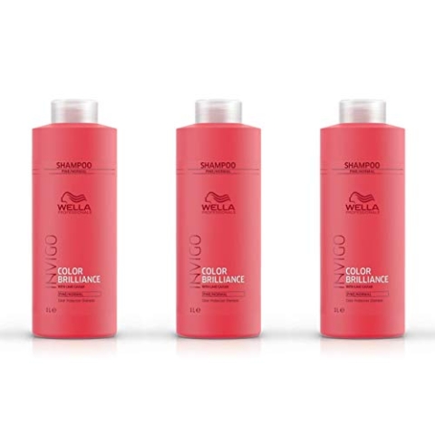 3 er Pack Invigo Color Brilliance Protection Shampoo Fine/Normal 1000 ml