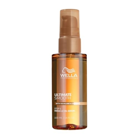 Wella Professionals Ultimate Smooth Miracle Oil Serum - Haaröl Mit Squalan & Omega 9 - Für Trockenes, Stumpfes & Krauses Haar (100 ml)