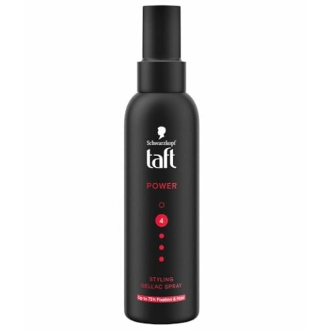 6er Pack - Schwarzkopf Taft Power Styling Gellac Spray Hold 4 Fixierung & Halt – 150ml