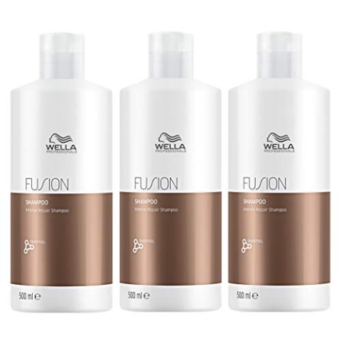 3er Silksteel Intense Repair Shampoo für geschädigtes Haar Fusion Wella Professionals 500 ml