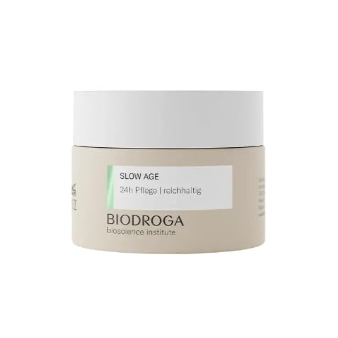 BIODROGA Bioscience Institute - SLOW AGE - 24H Pflege reichhaltig 50ml - Anti-Aging Feuchtigkeit, reduziert Linien & Fältchen, verleiht Energie - Mit Schwarzwald Complex für vitale Haut