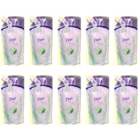 10 x Dove Flüssigseife Fresh Touch Nachfüllpack 500 ml