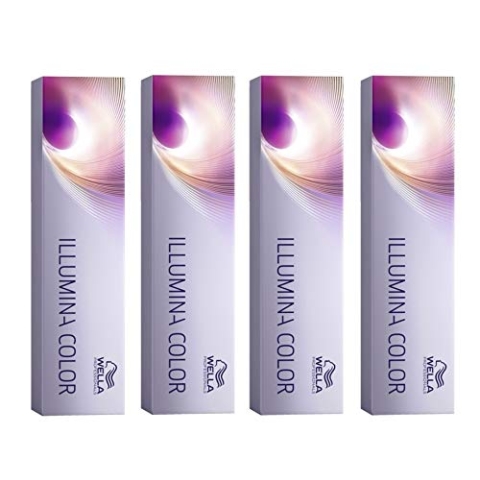 4er Wella Professionals Illumina Color 9/60 Lichtblond Violett Natur 60 ml