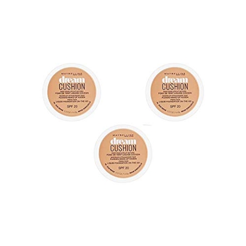 Maybelline New York Grundierung dream cushion 48 Sun Beige, 3er Pack