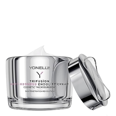 YONELLE TRIFUSION Endolifting Gesichtscreme Damen empfindliche Haut mit sichtbaren Äderchen - Verjüngende Nacht Tagescreme Gesicht - Gesichtspflege mit Vitamin P in NANODISCS™ und Peptiden 55ml