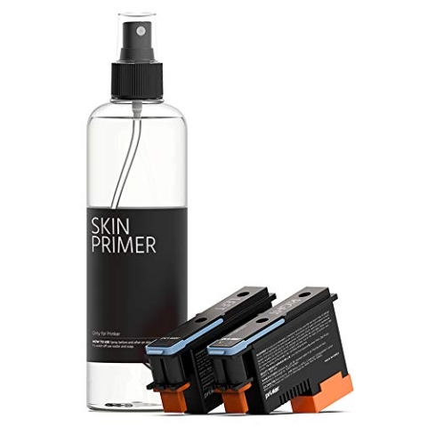 PRINKER. COLOR YOUR WAY temporäre tattoo color ink refill set mit premium-vollfarb-tintenpatrone set und haut-primer, kompatibel mit s und pro temporärer tätowierung devices