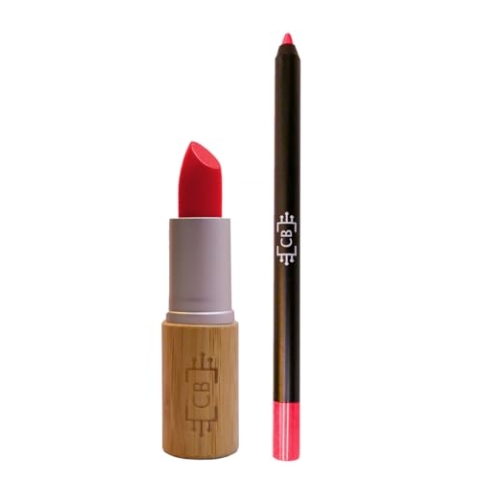 Sustainable & Vegan Lipstick Set | Cruelty Free (Red Pink)