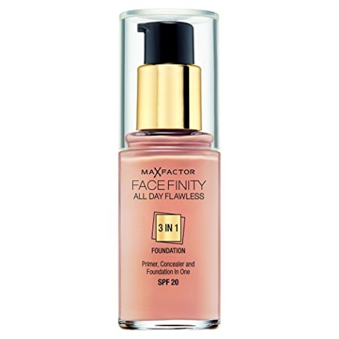 3 x Max Factor Facefinity All Day Flawless 3in1 Foundation - Warm Almond 45 30ml